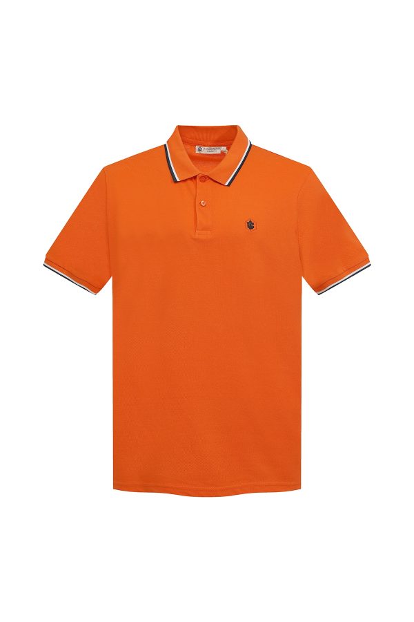 Polo sport reddish orange man home shoes