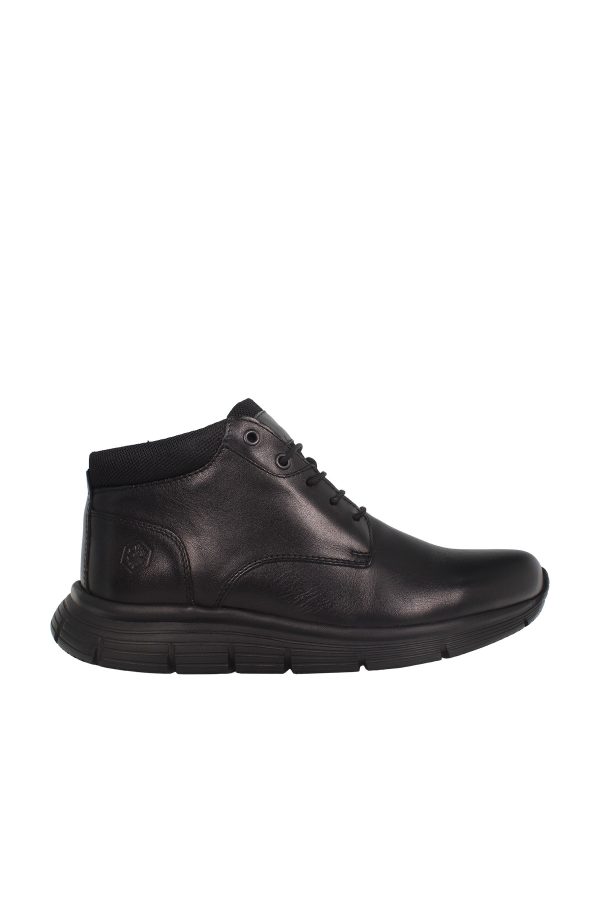 High cut shoe black man 776