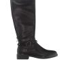 Boot with buckle black woman boots